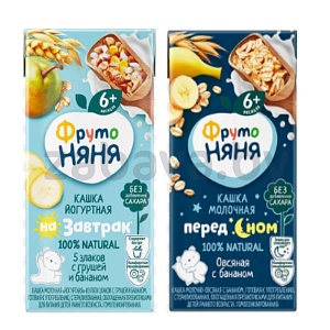 Каша «Фруто няня», молочная или йогуртная , 200 г