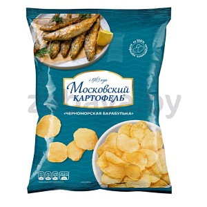 Чипсы «Московский картофель», черном. барабулька/сладк. чили, 120 г