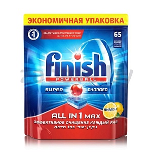 Таблетки для мытья посуды в ПММ Finish All in 1, 65 шт.