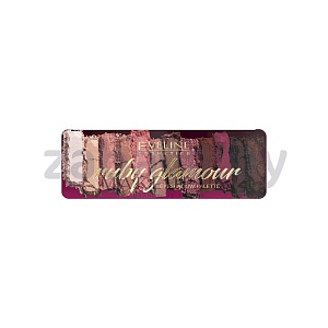 Палетка теней для век Eveline Cosmetics Ruby Glamour, 12 цветов