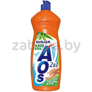 Средство для посуды Aos, бальзам, алоэ вера, 900 г
