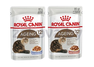 Пресервы Royal Canin для взрослых кошек старше 12 лет, 85 г, в ассортименте