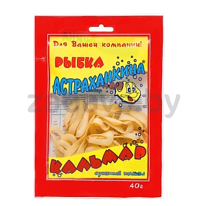 Рыбка «Астраханкина», кальмар сушеный, полоски, 40 г
