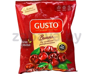 Вишня Gusto без косточки, замороженная, 400 г