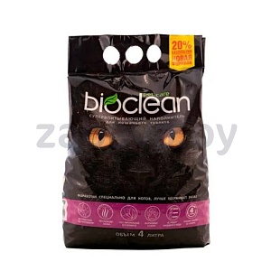 Наполнитель для кошачьего туалета Bioclean, 4 л