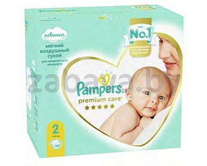 Подгузники Pampers Premium Care, 160/114/82/64 шт.