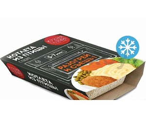 Котлета из птицы с пюре, замороженные, 300 г