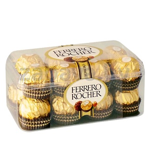 Конфеты Ferrero Rocher с кремовой начинкой и лесным орехом, 200 г