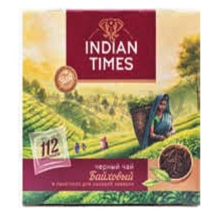 Чай черный Indian times, байховый, 112 пак.