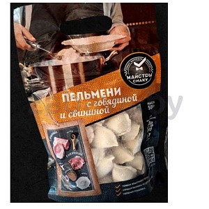 Пельмени «Майстры смаку» со свининой и говядиной, 500 г