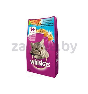 Корм Whiskas для взрослых кошек, лосось, 5 кг