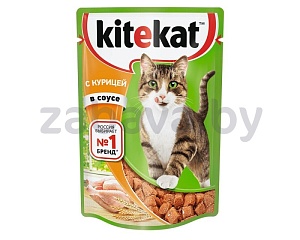 Корм для кошек Kitekat, курица в соусе, 85 г