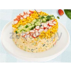Салат «Крабовый» с яйцом и кукурузой, 1 кг