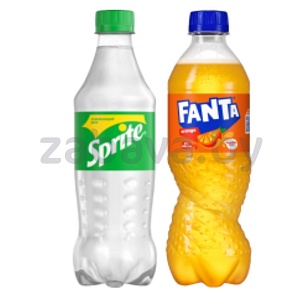 Напиток Sprite или Fanta, 0,5 л, в ассорт.