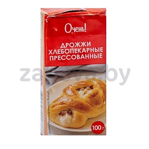 Дрожжи «Очень!», хлебопекарн., прессов., 100 г