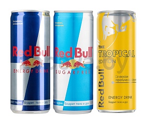 Напиток энергетический Red Bull, 0,25 л, в ассорт.