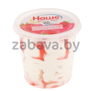 Пломбир «Наше мороженое», ваниль-клубника-земляника, 250 г