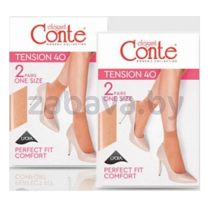 Носки женские Conte Elegant Tension, 40 ден, размер 23–25, 2 пары