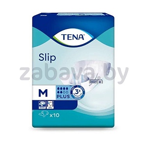 Подгузники для взрослых Slip Plus Medium, 10 шт.