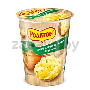 Пюре картофельное «Роллтон» с курицей, 55 г