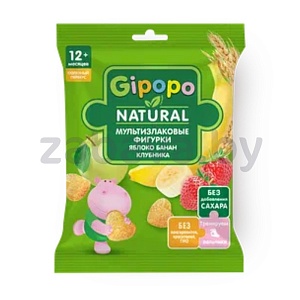 Фигурки мультизлак. Gipopo, яблоко-банан-клубника, 21 г