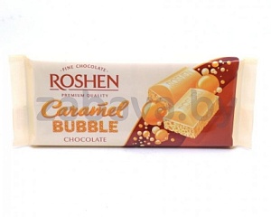 Шоколад Roshen пористый, белый карамельный или молочный, 80 г