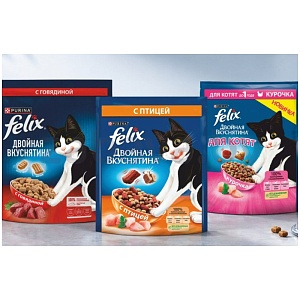 Корм для кошек Felix, 600 г, в ассорт.