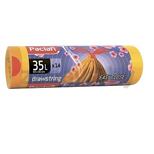 Мешки для мусора Paclan Aroma, с завязками, 35 л, 14 шт.