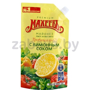 Майонез «Махеевъ» с лимон. соком, 380 г