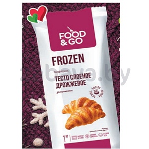 Тесто слоеное Food&Go, дрожж., 1 кг