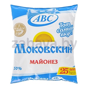 Майонез АВС «Моковский», 50%, 360 г