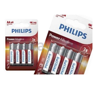 Элемент питания Philips, Lr6 4×BL AA
