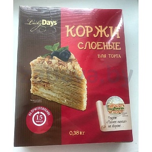 Коржи для торта Lucky Days, 380 г