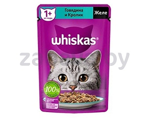 Корм для кошек Whiskas, 75 г, в ассортименте