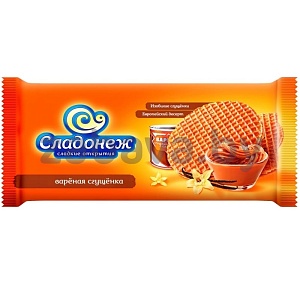 Вафли сиропные «Сладонеж», вареная сгущенка, 240 г