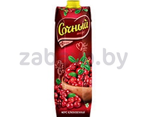 Морс «Сочный», клюквенный, 1 л